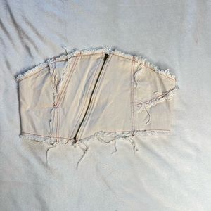 Distressed Corset Top